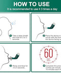 Giyosk Breathing Exercise Device For Lungs Lung Expansion And Mucus Relief Device Portable Expiratory Breathing Exerciser With A Set Of Accessories Breathing Trainer For Lung Cleanse(Green)