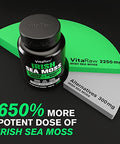 VitaRaw Organic Irish Sea Moss Capsules 2400 mg Burdock Root and Bladderwrack Powder Real Seamoss Pills for Immune Support Joint and Gut Health Help Raw Sea Moss Advanced Herbal Supplement
