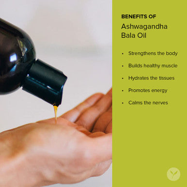 Banyan Botanicals Ashwagandha Bala Oil 4 Oz - Usda Organic - Building & Nourishing - Vitalizing Herbal Massage Oil For Muscles & Joints*