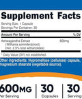 Nutricost Ashwagandha Root Extract Herbal Supplement 600Mg 30 Capsules Vegetarian Gmo Gluten