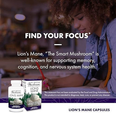 Host Defense Bundle With Lion'S Mane Capsules 120 Count & Turkey Tail Capsules 30 Count Support Brain Health Memory & Focus Support Digestive & Immune Health