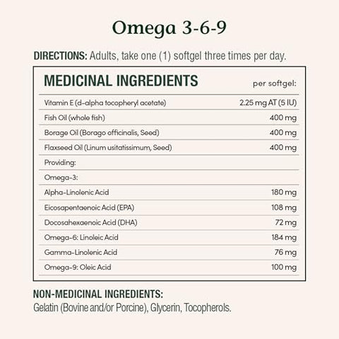 Nature'S Bounty Omega-3-6-9 1200Mg 200 Count