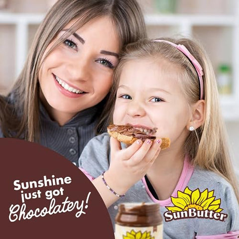 SunButter Chocolate Sunflower Seed Butter 16 oz (6 Pack of 6) Nut Free Spread with 7g PlantBased Protein Roasted Rich & Savory Flavor Smooth Texture Vegan Kosher & NonGMO