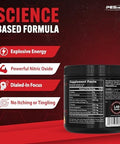 Pescience Pre Workout Stack â€“ Prolific & High Volume Guava Pineapple Nitric Oxide Booster â€“ 40 & 36 Scoops L Arginine Nitrate L Citrulline Pre Workout Powder For Men & Women
