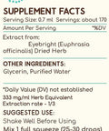 Eyebright B120 (2pcs) Alcohol-Free Herbal Extract Tincture, Concentrated Liquid Drops Natural Eyebright (Euphrasia spp.) Dried Herb (2x4 fl oz)