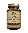 Solgar Oceanic Beta-Carotene 25 000 Iu 60 Softgels - Healthy Vision Skin & Immune System Potent Antioxidant - 100% Natural Pro-Vitamin A - Gluten Free Dairy Free - 60 Servings