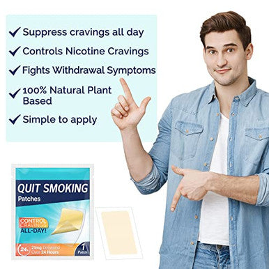 Mcukv 21Mg Step 1 Smoking Aid Stop Smoking Patch Easy And Effective To Help Quit Smoking Safety Anti-Smoking Stickers Stop Smoking Aid 30 Count 24H Delivered