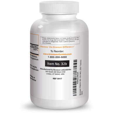Vitamin B6 100 mg Premium Vitamin B6 Supplement Promotes Protein Metabolism and Immune Function - 250 Tablets