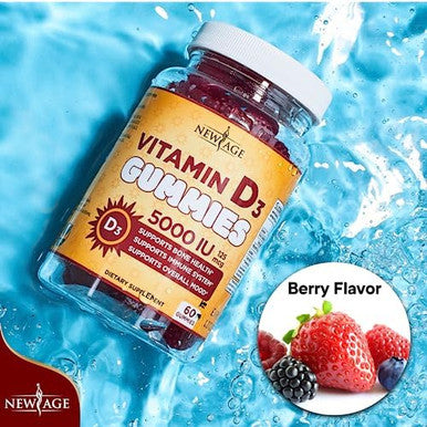 Age Immune Defense Combo - 2 Pack - Vitamin D3 Gummies 5000 Iu 125Mcg & High Potency Zinc Gummies, Immune Booster 120 Count