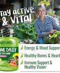 Naturelo One Daily Multivitamin For Men 50 60 Capsules And One Daily Multivitamin For Women 50 (Iron Free) 60 Capsules Bundle 2 Month Supply