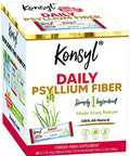 Konsyl Daily Psyllium Fiber Powder Stick Packs Onthego Fiber Supplement Powder Convenient Allnatural Soluble Fiber Gluten & Sugar Vegan & Keto 30 Packets