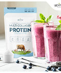 Revive Naturals Multi Collagen Hydrolyzed Protein Powder (16Oz) - Types I Ii Iii V & X - Grass Fed Bovine (Peptan ) Wild Caught Marine Free Roaming Chicken & Eggshell Collagen Peptides Non-Gmo Gf