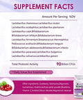 OMOGS Womens Probiotic with Cranberry Extract Organic Prebiotics and Vitamin C 90 Billion CFUs 18 Strains Help for Boost Immune Digestive Gut Health and Womens Health Gluten and Soy Free 90 Tablets