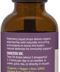 BareOrganics Elderberry Liquid Drops, Herbal Supplement, 1 Ounce
