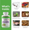 Paradise Herbs Earth'S Blend Women'S Once Daily Multivitamin With Iron 60 Capsules & Earth'S Blend Magnesium 90 Capsules Bundle