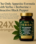 Vasu Yerba Yerba Mate Capsules 9 In 1 Blend With Barberry & Green Tea With Ashwagandha Amla Turmeric & Ginger Herbal Supplement For Clean Energy Focus & Digestive Support 100 Vegan Capsules