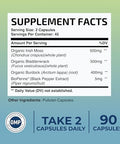 Irish Sea Moss Capsules with Organic Irish Moss 300mg Burdock Root and 500mg Bladderwrack Powder 45Day Supply 1300mg Complex Provides Iodine for Thyroid and Immune Support 90 Veggie Pills