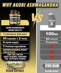 2 Packs 60 Capsules - 8050Mg Ashwagandha Extract Supplement - 7In1 With Fenugreek, Maca, Turmeric, Rhodiola, Ginger & Black Pepper - Spirit, Immune & Energy Support - 4 Month Supply