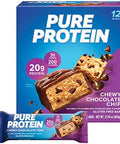 Body Fortress 100% Whey Protein Powder Chocolate 1.78Lbs & Pure Protein Bars Chocolate Chip 1.76Oz (12 Count)