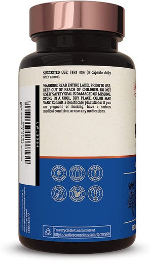 Live Conscious PRO45 Probiotics for Women & Men: Comprehensive Formula, 45 Billion CFU, 11 Strains, Dairy Free - w/ Prebiotics and Probiotics - Promotes Immune & Gut Health - 30 Veggie Caps