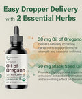 Micro Ingredients Organic Oil Of Oregano With Black Seed Oil 4 Fl Oz