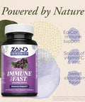 Zand Immune Fast Elderberry Chews Boosts Immune Response & Cell Activity W/Epicor & Vitamin C 30 Tablets 10 Serv.