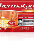 Thermacare Heatwraps Lower Back And Hip Lg/Xl 2 Count (Pack Of 3)