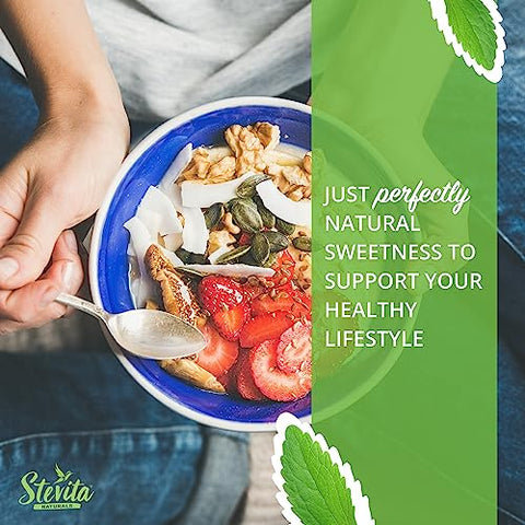 Stevita Organic Stevia 8 oz Pouch AllNatural Stevia Extract Natural Sweetener No Calories USDA Organic NonGMO Vegan Kosher Keto Paleo Gluten 454 Servings