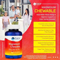 Trace Minerals Magnesium Chewable Supplement Promotes Calm Focus and Muscle Relaxation Supports Optimal Sleep and Digestion Sugar Free Raspberry Lemon 120 ct 30 Servings