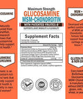 Turmeric Curcumin With Black Pepper Extract 1500Mg Complex (1 Month Supply) Plus Glucosamine Chondroitin Msm Triple Strength Joint Support Supplement (1 Month Supply)