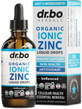 Zinc Supplements Liquid Drops Organic Pure Organic Ionic Liquid Zinc Supplement Drops for Kids Adults Women and Men Vegan Skin Immune Support Supplements for Toddler Kids Adults Women Men 4 Oz