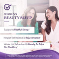 Doctors Best Womens Beauty Sleep With Magnesium Theanine Melatonin Sleep and Relaxation Support NonGmo Gluten Soy Vegan 60 Veggie Caps