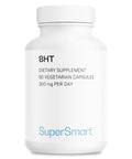 Supersmart BHT 300 mg Per Day Butylated Hydroxytoluene Powerful Antioxidant Immune Support Anti Aging Supplement NonGMO Gluten Free 90 Vegetarian Capsules