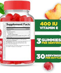 Lifeable Vitamin E Gummies 400 IU Great Tasting Vitamin E Supplements Skin Eye Health and Immune Function Support VIT E for Adults Men Women 90 Gummies