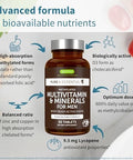 Multivitamin and Minerals for Men + Astaxanthin Complex Vegan Bundle Sustained Release Advanced Multivitamin + 4 mg H. Pluvialis Natural Astaxanthin by Igennus