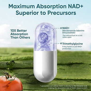Liposomal Nad Supplement, Highest Nad+ Potency For Anti-Aging, Energy, Focus - 2 Pack