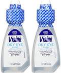 Visine Dry Eye Relief Lubricant Eye Drops 2 X 0.5 Oz (6 Pack)