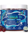 Migcopat 10G Fiber Gummies With Biotin Collagen Peptides Keratin Vitamin C E - Fiber Supplements With 30 Billion Cfu Probiotics Inulin Acv For Digestive Health & Skin Hair & Nails 60 Cts
