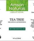 Tea Tree Essential Oil 4oz / 120 ml - 100% Pure & Natural by Amson Naturals