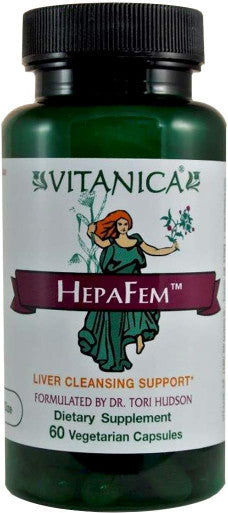 Vitanica Hepafem Liver Cleansing Support Vegan/Vegetarian 60 Capsules