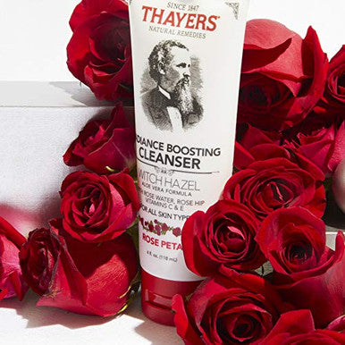 Thayers Rose Petal Radiance Boosting Cleanser With Vitamin C And Vitamin E 4 Ounces