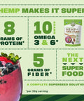 Manitoba Harvest Organic Hemp Plus Flax & Chia Seeds - 7oz - 8g Protein, 5g Fiber and 10g Omega 3 & 6 per 30g Serving - Nutrient-Dense, 3-in-1 Super Seeds Mixture - Vegan, Non-GMO Project Verified