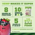 Manitoba Harvest Organic Hemp Plus Flax & Chia Seeds - 7oz - 8g Protein, 5g Fiber and 10g Omega 3 & 6 per 30g Serving - Nutrient-Dense, 3-in-1 Super Seeds Mixture - Vegan, Non-GMO Project Verified