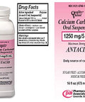 Calcium Carbonate Oral Suspension 1250mg/5 ml 16 Oz.