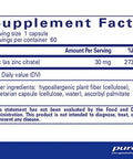 Pure Encapsulations Zinc citrate 60 vcaps