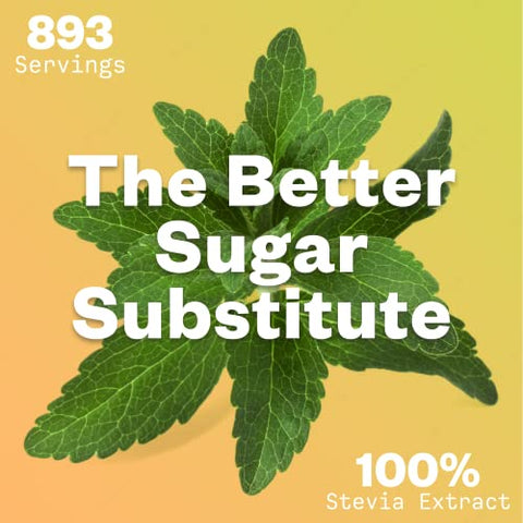 Organic Stevia Extract Powder125 g Zero Calorie Pure Stevia Extract Concentrated Powder Sweetener for Baking and Beverages No Aftertaste NonGMO Keto Friendly 892 Servings