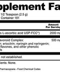 NutriBiotic Ascorbic Acid with Bioflavonoids Powder Highly Soluble Antioxidant and Collagen Support Supplement 2000 Mg Vitamin C with Lemon Bioflavonoid Complex Vegan Gluten and GMOFree 16 Oz