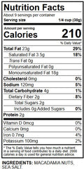 Wellsley Farms Salted & Dry Roasted Macadamia Nuts (1 Bag) Lightly Seasoned with Sea Salt 10 oz Resealable Bag Kosher KetoFriendly.