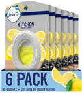 Febreze Kitchen Air Freshener Odor-Fighting Plug In Alternative Air Fresheners For Home And Bathroom And Kitchen Closet Air Fresheners Fresh Lemon Scent 6 Count