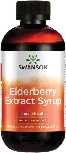 Swanson Elderberry Extract Syrup 8 fl Ounce (237 ml) Liquid